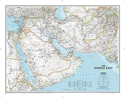 Middle East, Laminated: Wall Maps Countries & Regions by National Geographic Ma