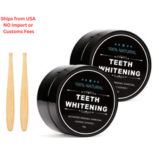 2-Pack Activated Charcoal Teeth Whitening Powder 2.1 Ounce Pack of 1 , Black