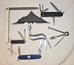 Lot Of 7 Vintage Pocket Knives/Etc. - Various Condition - Read Description