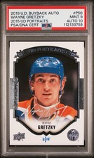 WAYNE GRETZKY PSA 9 AUTO 10 🔥 2019 BUYBACK 2015 UPPER DECK UD PORTRAITS #/15