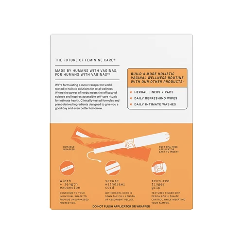 The Honey Pot Company - Multipack - 54 ct - 100% Organic Tampons w/Bio Plasti... - Picture 6 of 8
