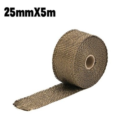 Hochtemperatur Fiberglas Band 10m Motorrad Auspuff Krümmer Rohr Hitzeschild Wrap