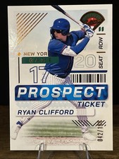 2024 Panini Prospect Edition Baseball Ticket #199 Ryan Clifford, #'d /199 Mets