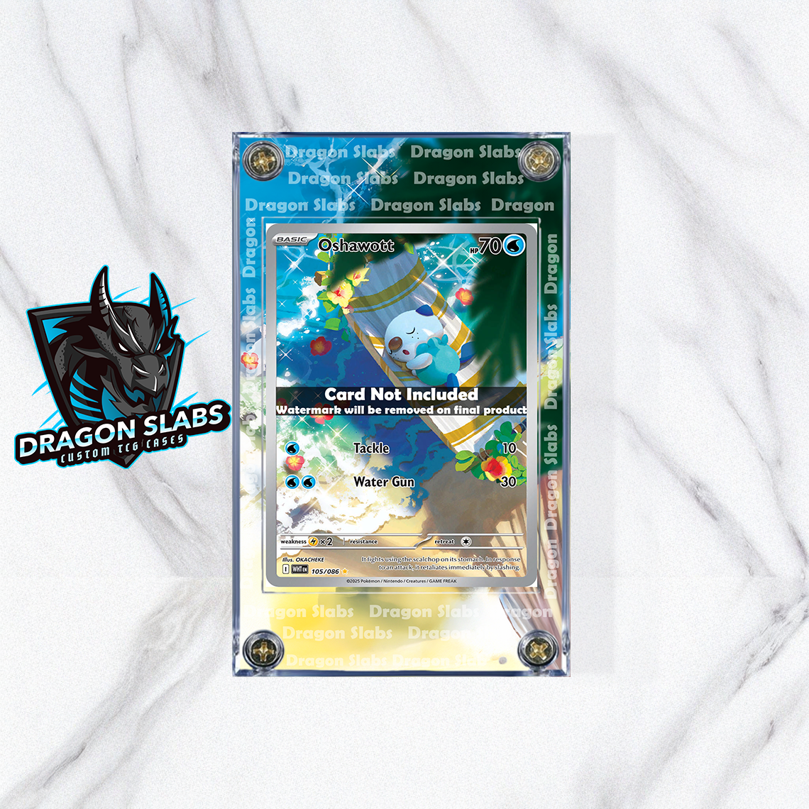 Pokemon Oshawott IR 105/086 White Flare Extended Art Case | eBay