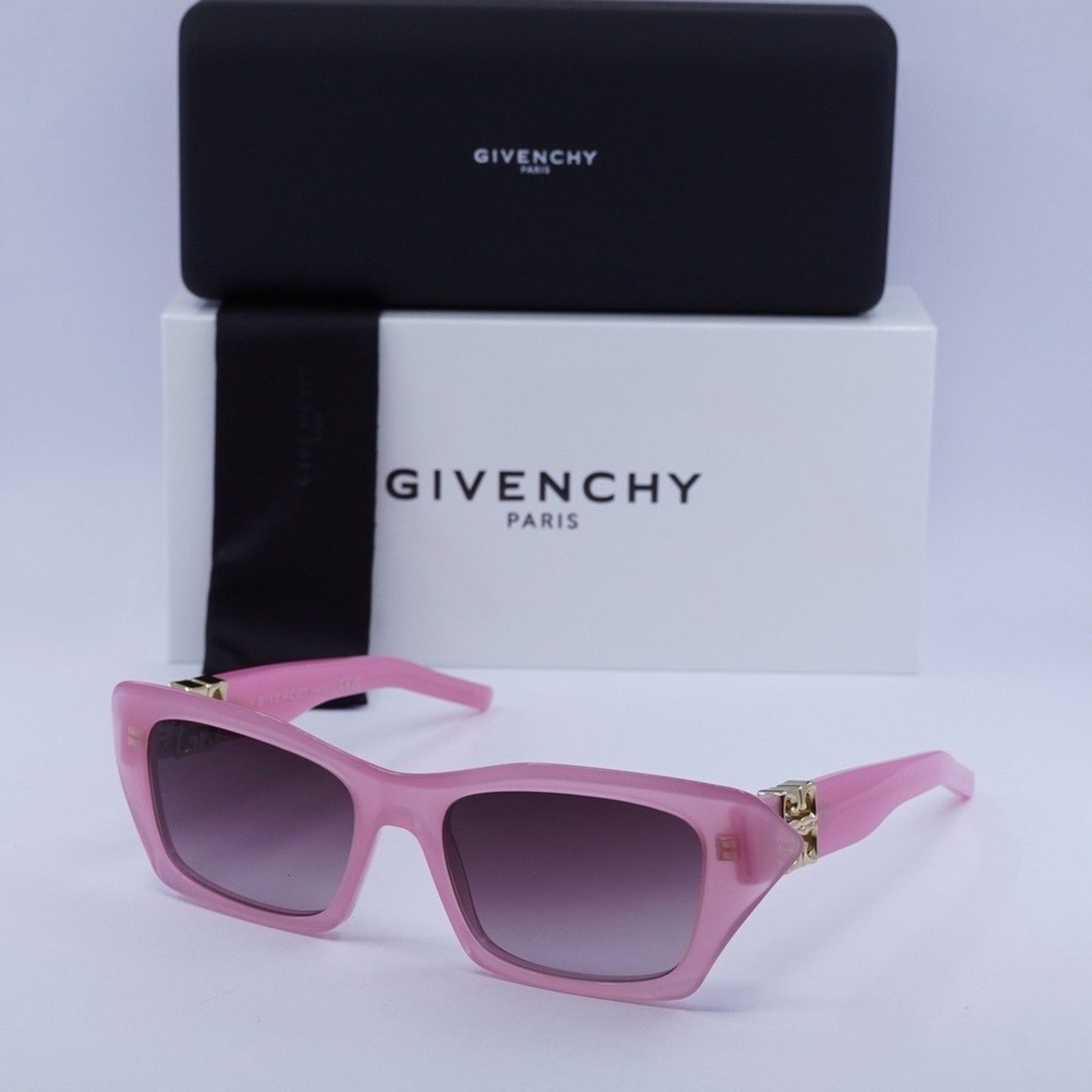 New! Givenchy Pink Sunglasses with Gold Accent, GV40103I 72Z, Authentic thumbnail 9