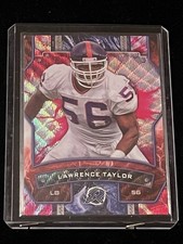 2024 Topps Resurgence - Lawrence Taylor #71 Crimson Surge Refractor /199 Giants