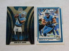 Amon-Ra St.Brown - (2) Card 2025 Lot - Panini Mosaic, Donruss  Detroit Lions