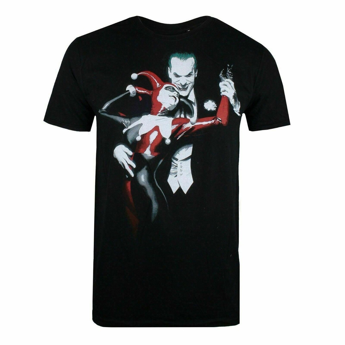 Official DC Comics Mens The Joker And Harley Quinn T-shirt