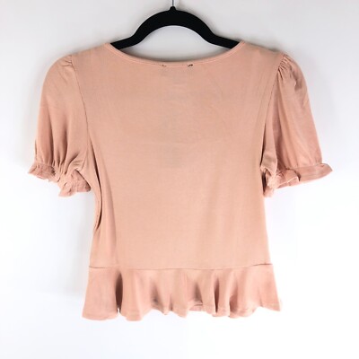 pale pink peplum top