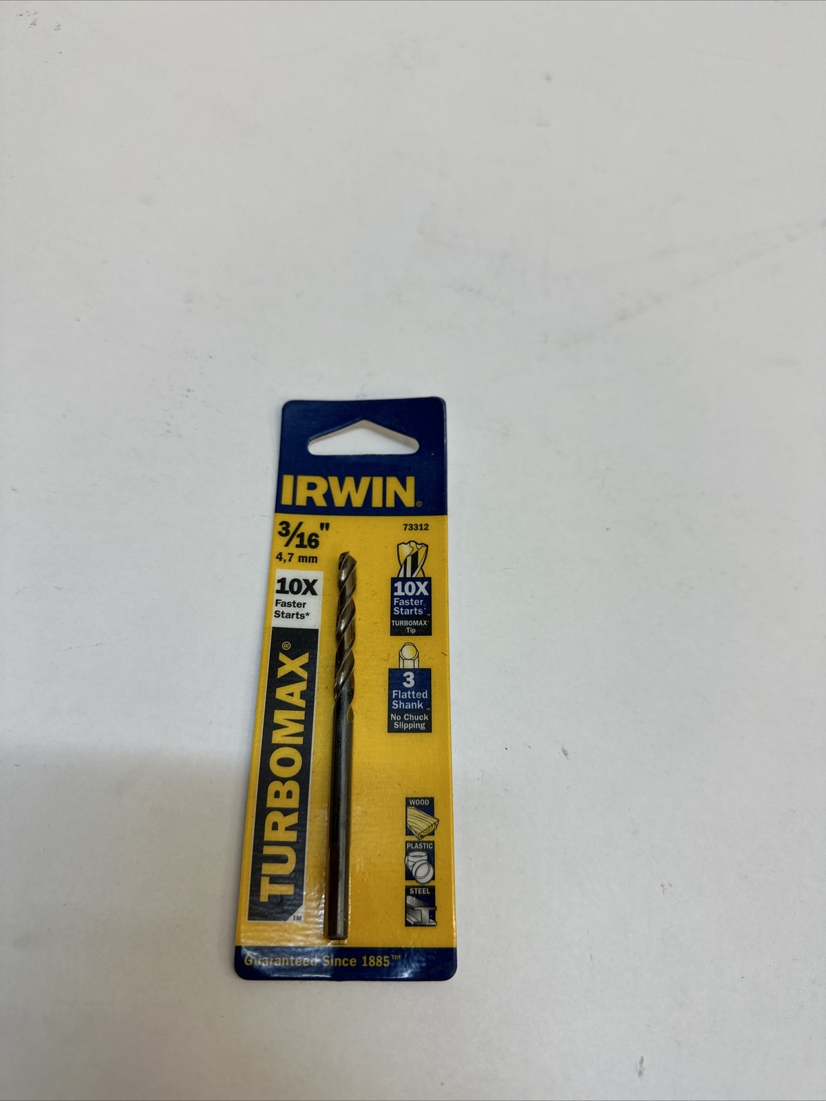 Irwin Turbomax 3/16 in. S X 3-1/2 in. L High Speed Steel Drill Bit 1 pc