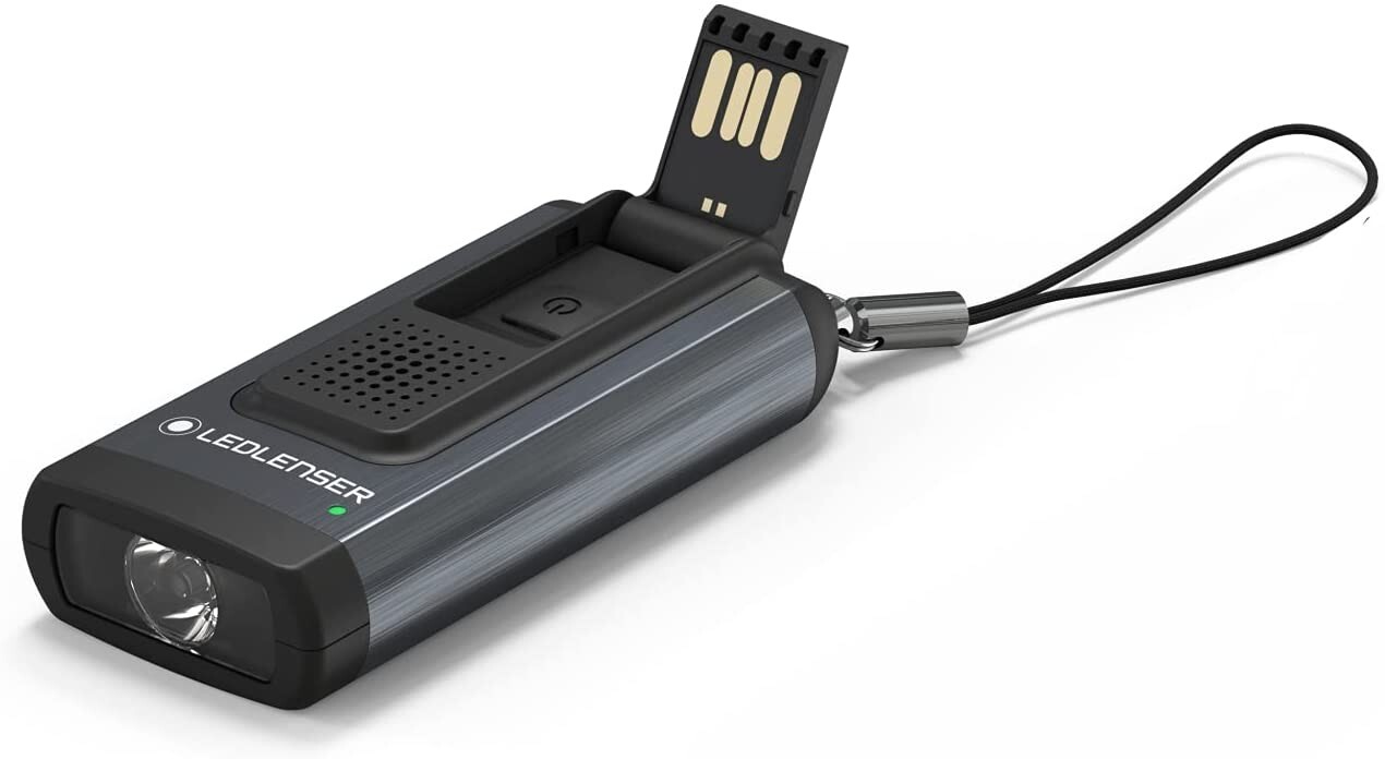 LedLenser K6R Safety torcia portachiavi 400 lumen ricaricabile USB Grigio