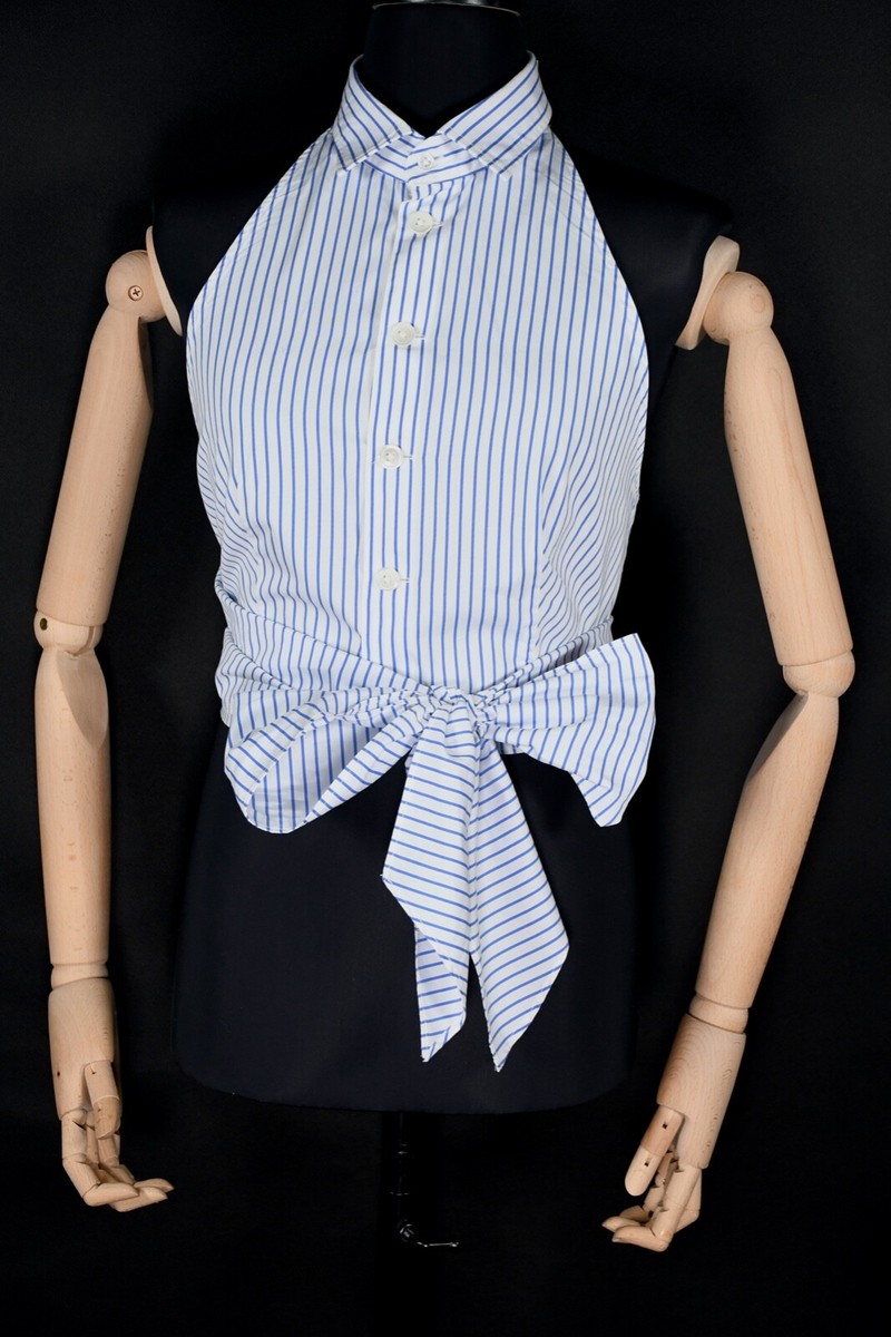 Polo Ralph Lauren Striped Cotton Halter Top Women's size L/G