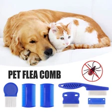 6X Home Pet Animal Care Flea Comb For Cat Dog Pet Stainless Steel Comfort Flea 