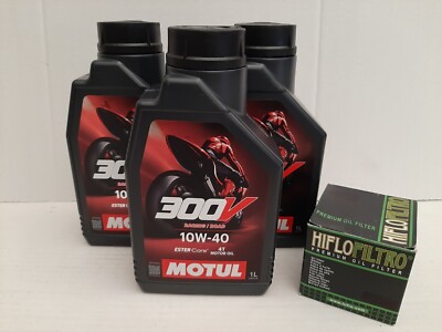 Motul 300V 4T Factory Line 10W40 / Ölfilter KTM 625 SXC