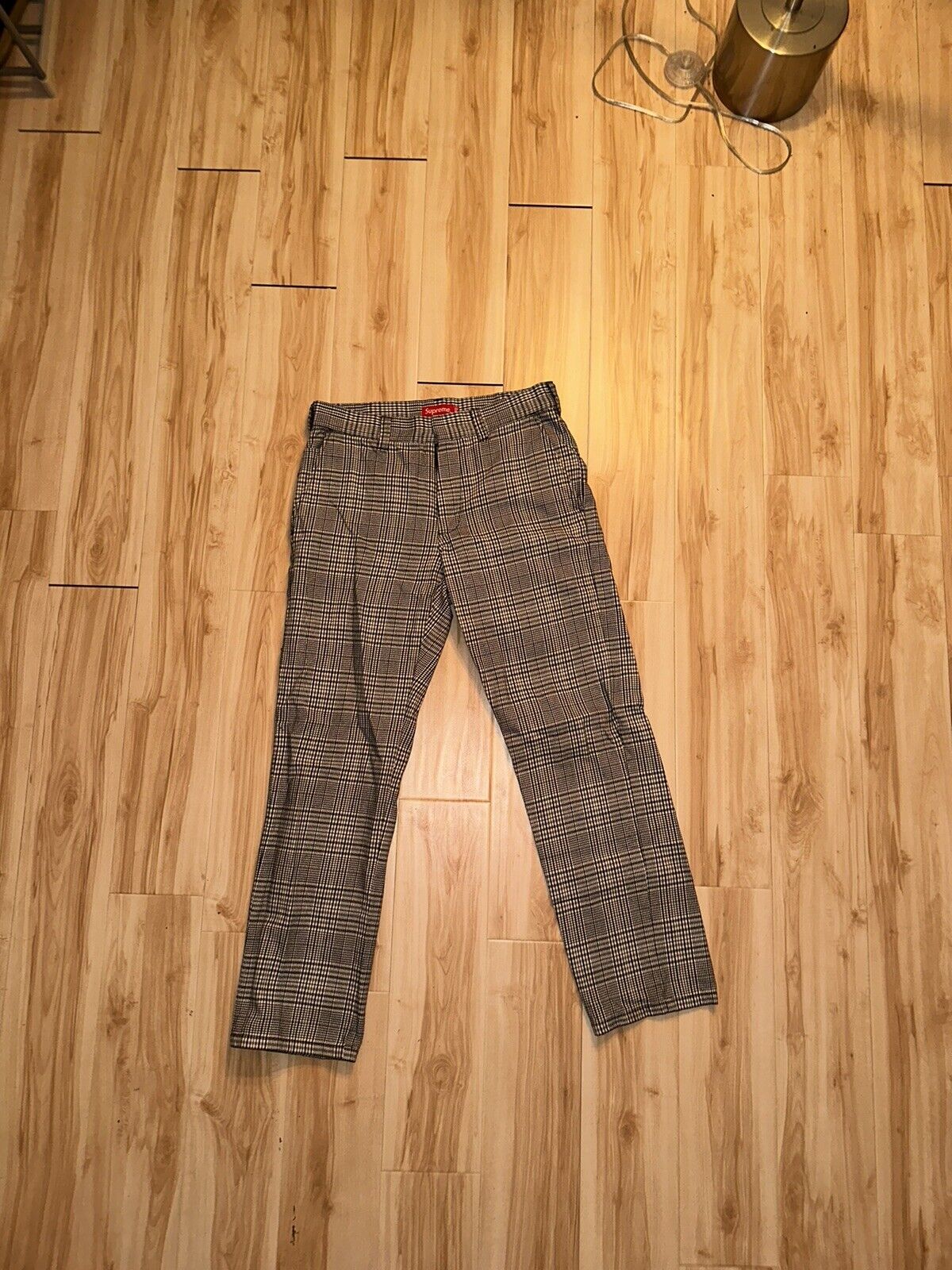 Supreme Work Pant Black Plaid Size 30 FW 2019 | eBay