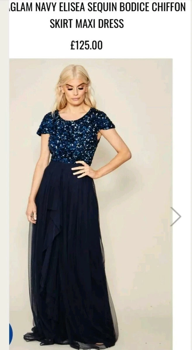 Sistaglam embroidered chiffon clearance skirt maxi dress