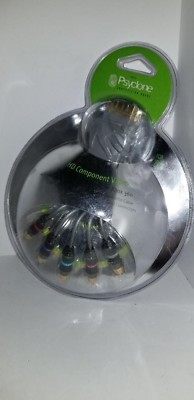 NEW 12 FT PSYCLONE GOLD COMPONENT CABLE W/DIGITAL OPTICAL PORT FOR XBOX 360 #R30