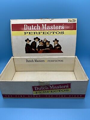 Cigar Box Vintage Dutch Masters Perfectos Empty Cigar Box Ebay