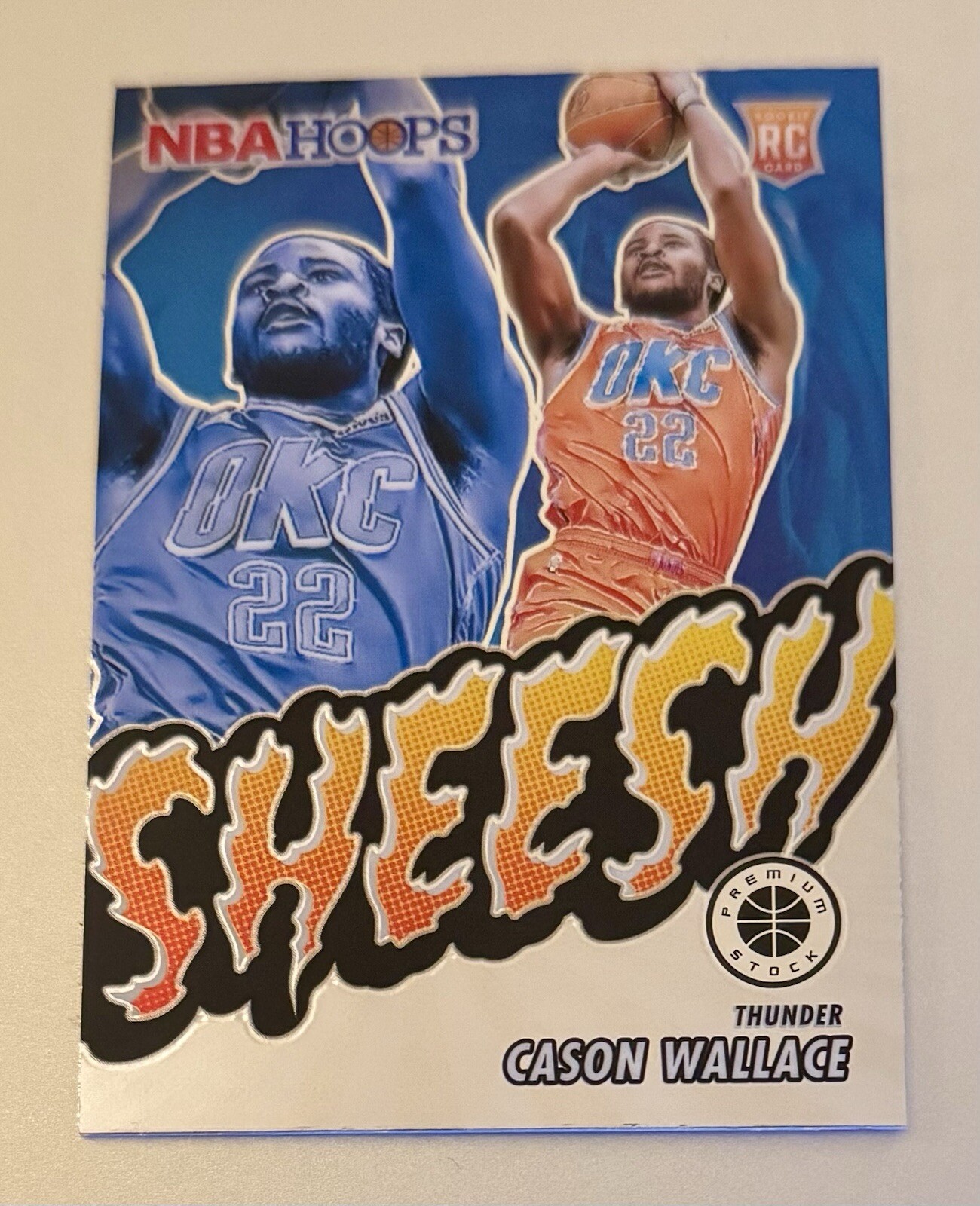 2023-24 Panini NBA Hoops Premium Stock Cason Wallace #3 SHEESH Base RC Insert 🔥
