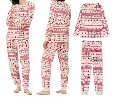 Ladies Pyjamas Pajamas House Suit Micro Fleece Christmas Warm Size M L XL