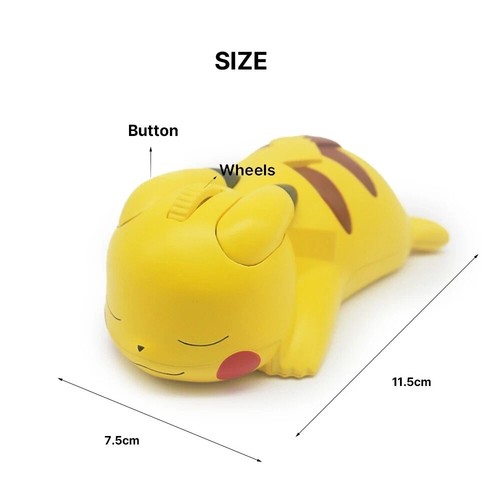 Pokemon Pikachu Figur Bluetooth Wireless Computer Maus Limited Edition - Bild 5 von 9
