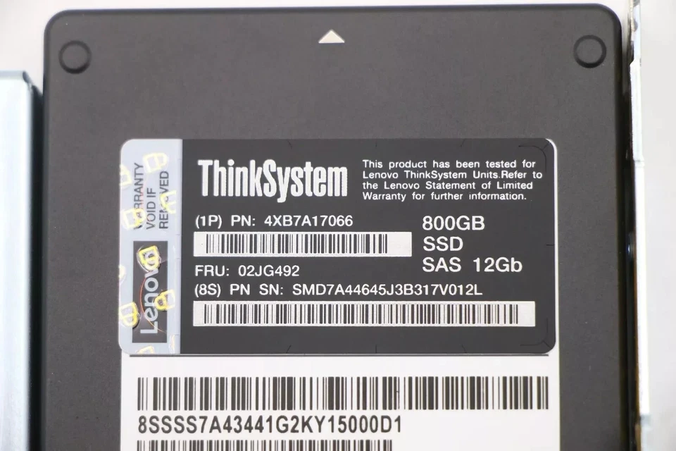 NEW Lenovo 02JG492 4XB7A17066 ThinkSystem 3.5" SAS 800GB 12Gb Hot Swap SSD - Image 2 of 4