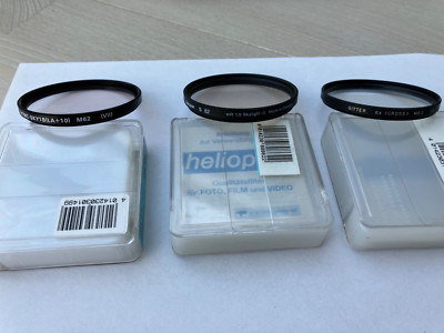 Set aus 3 Filtern 62mm - Heliopan KR 1,5 Skylight / HTMC-SKY1B / GITTER