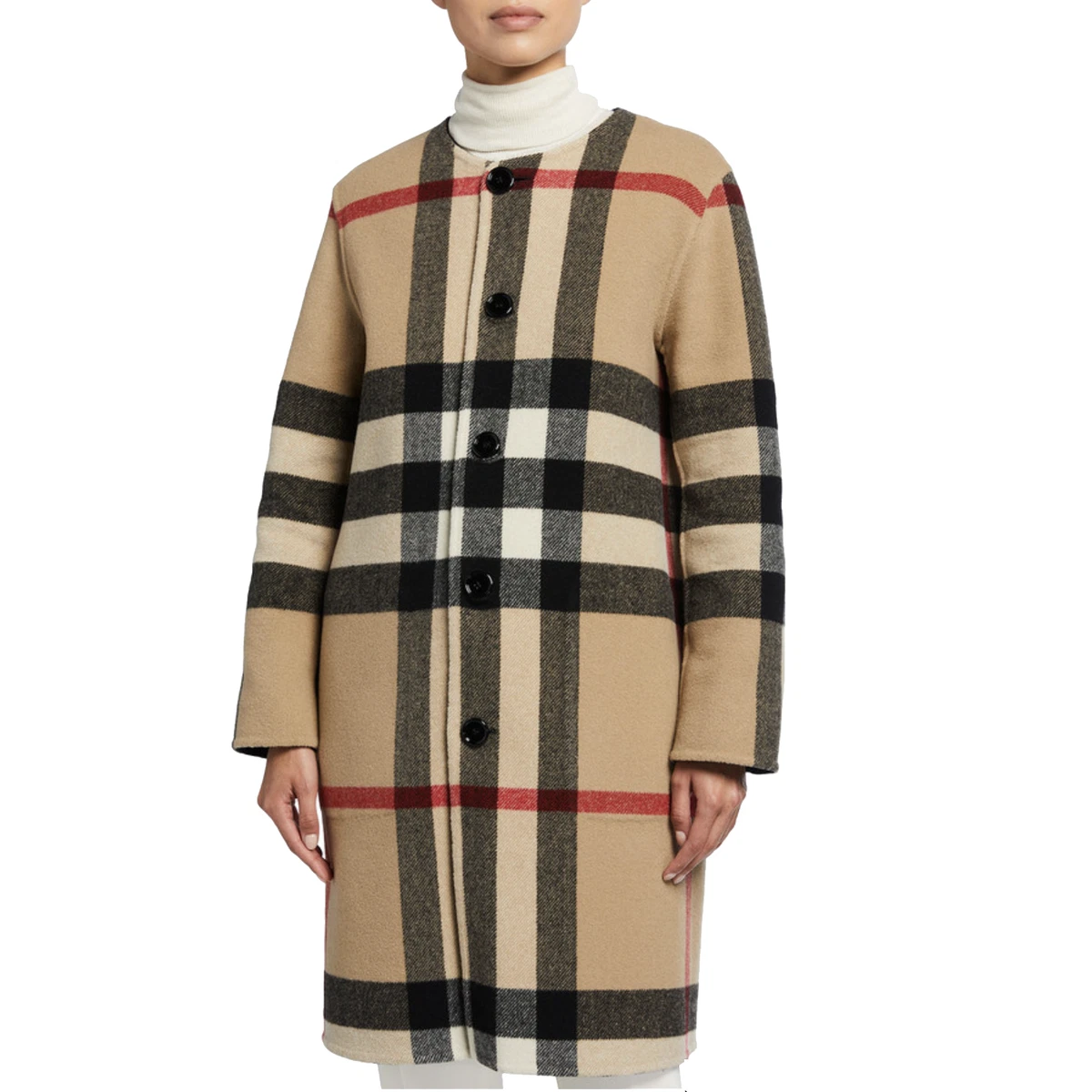 Burberry checked coat 2025