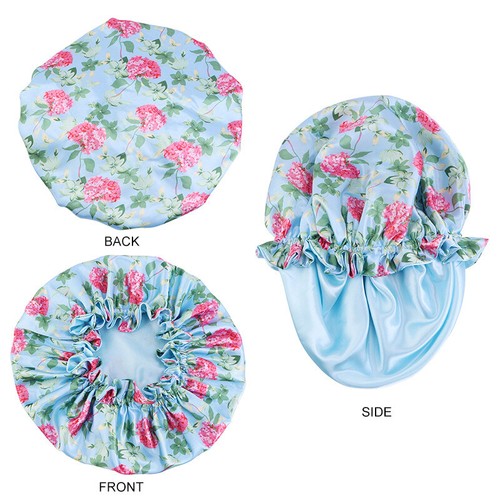 Muslim Satin Turban Women Sleeping Cap Night Sleep Hat Hair Care Bonnet Headwrap - Picture 21 of 22