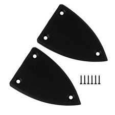 2PCS Black Truss Rod Cover Plastic 45 30mm Suitable for Guitar