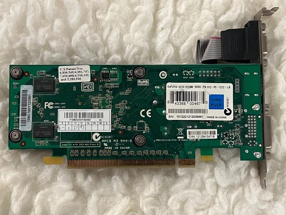 NVIDIA GeForce G210 512MB DDR2 Graphics Card 512-P3-1210-LR - Image 2 of 2