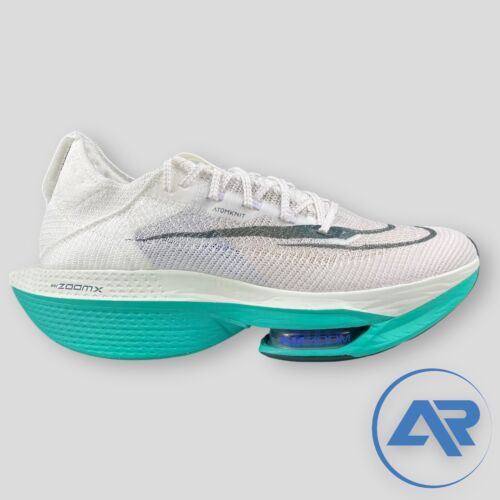 Nike Air Zoom AlphaFly NEXT% 2 White Clear Jade Men's Size 11.5 DN3555-100 - Picture 2 of 7