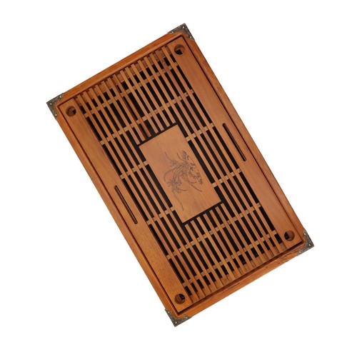 Kung Fu Tea Tray Water Tray Tea Set Tray Drainage And Water Storage Solid Wo - Picture 3 of 12