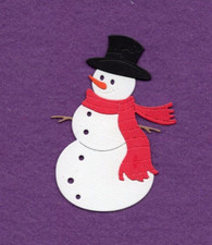 SNOWMAN 14 die cuts scrapbook cards