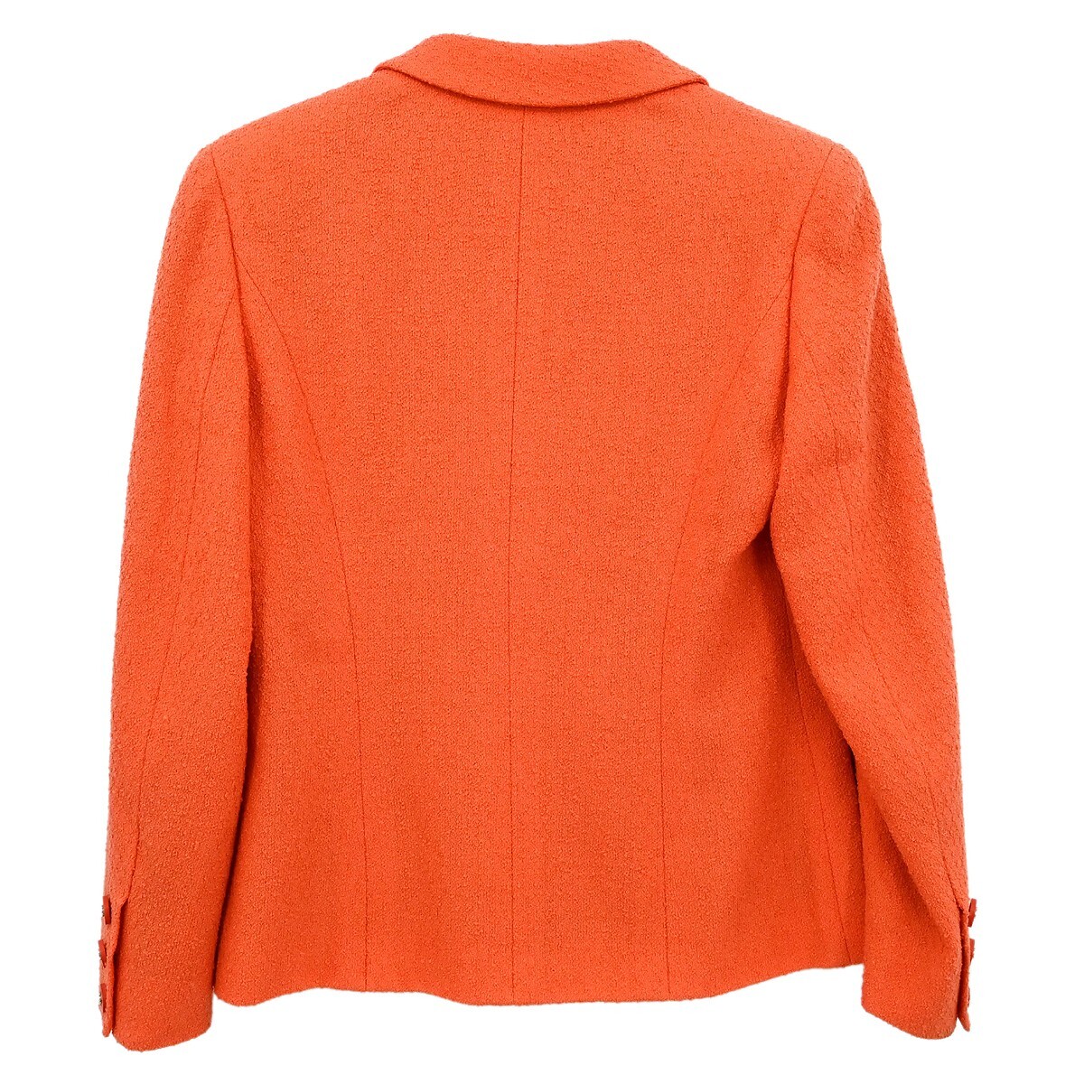 Chanel Double Breasted Jacket Orange 165512 | eBay