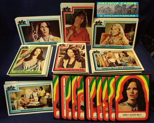 1977 Topps Charlies Angels Series 4 BASE Trading card & Sticker SET + Wrapper - Picture 3 of 5