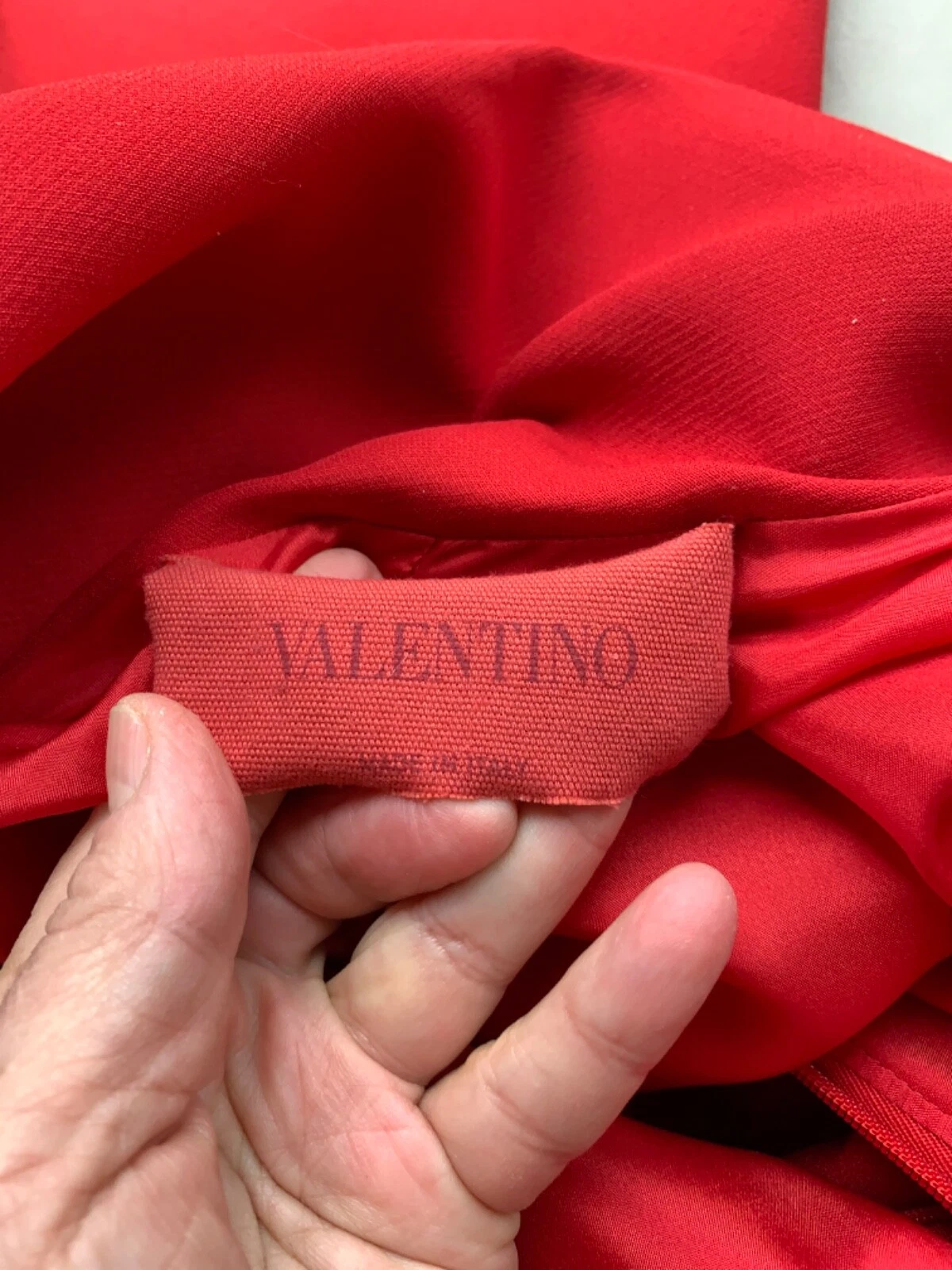 Abito Valentino rosso lana seta indossato una volta taglia 6