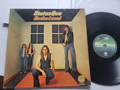 STATUS QUO - On the Level 1975 HARD ROCK German Vertigo (LP) Gatefold