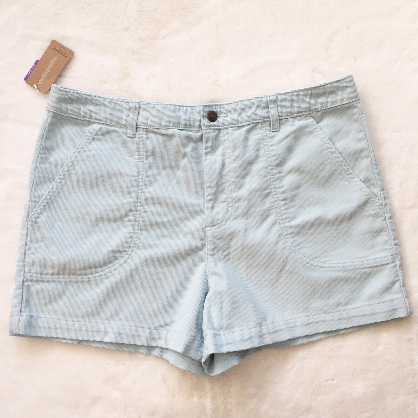 Patagonia Blue Corduroy Stand up Shorts 