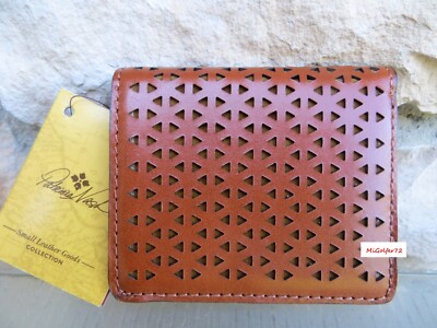 Patricia Nash NWT Luzzi Women's Wallet-Perforated Tan #P577453