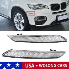 Pair Clear Front Bumper Marker Reflector LH & RH Side Fit for BMW E70 E71 X5 X6