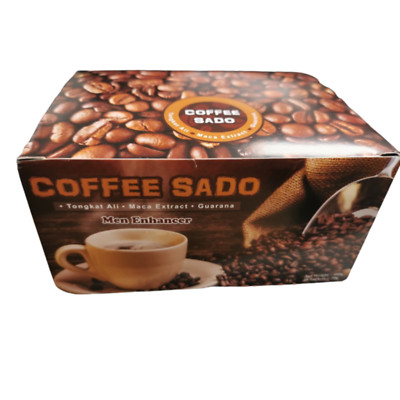 New 1 Box (20 Sachets) Coffee Sado Men Power Growth Boost Stamina Strong Energy