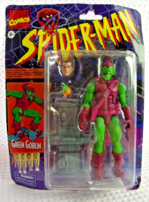 Spider-Man Retro Marvel Legends Green Goblin 6'' Action Figure NEW in DMG Package