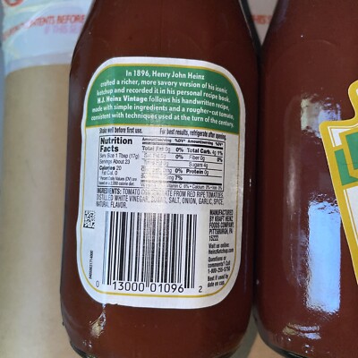 3x H.j. Heinz Vintage 1896 Ketchup Recipe Original Regular 3x H.j. Heinz Vintage 1896 Ketchup Recipe Original Regular