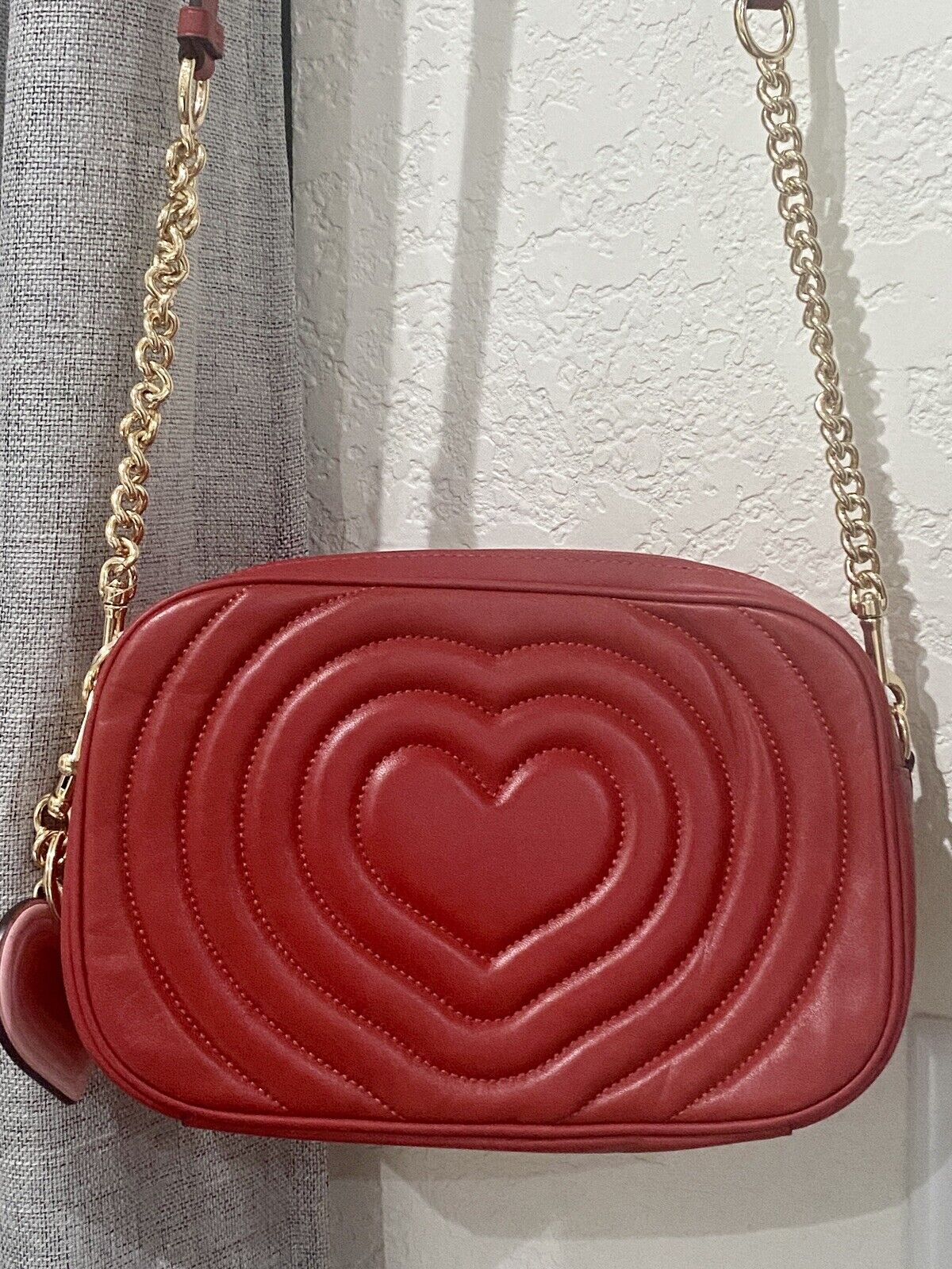 coach quilted heart bag