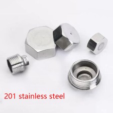 BSP Male Female Thread 201 Stainless Plugs Cap Water Hose Plumbing Pipe Fittings