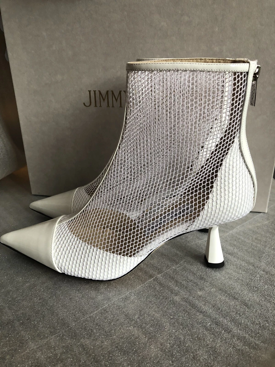 White jimmy choo boots sales