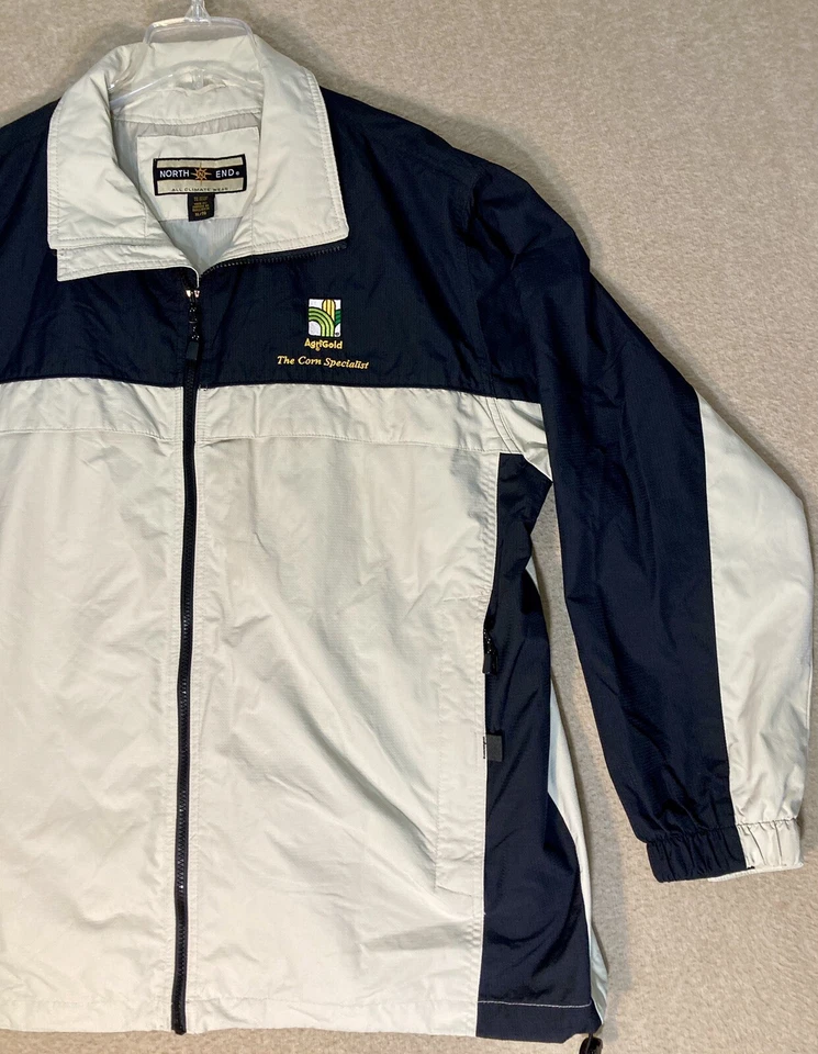 AgriGold Jacket Men’s XL Full Zip Pockets North End Light Weight Black & Tan - Image 2 of 4