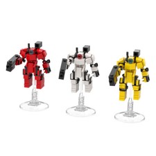 3 PCS MOC Mini Mech Robots Building Blocks Set Little Robots Model Toys Kid Gift