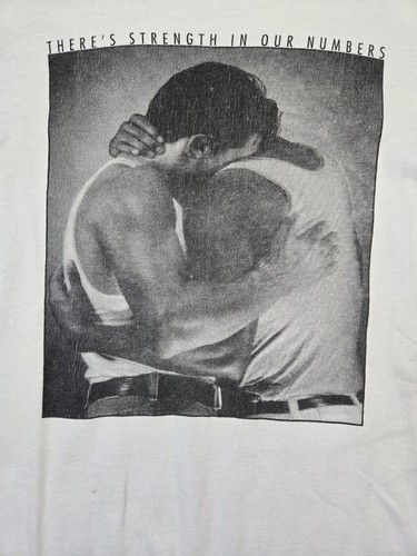 Vintage Stop AIDs Project Promo T-Shirt, Gr. L 21x29", Single Stitch, selten, 90er - Bild 3 von 20
